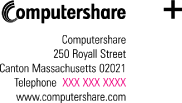 (COMPUTERSHARE LOGO)